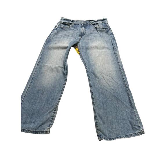 Vintage Y2K GUESS Baggy Distressed Light Wash Men’s Jeans - Streetwear - size 34 - Picture 9 of 9